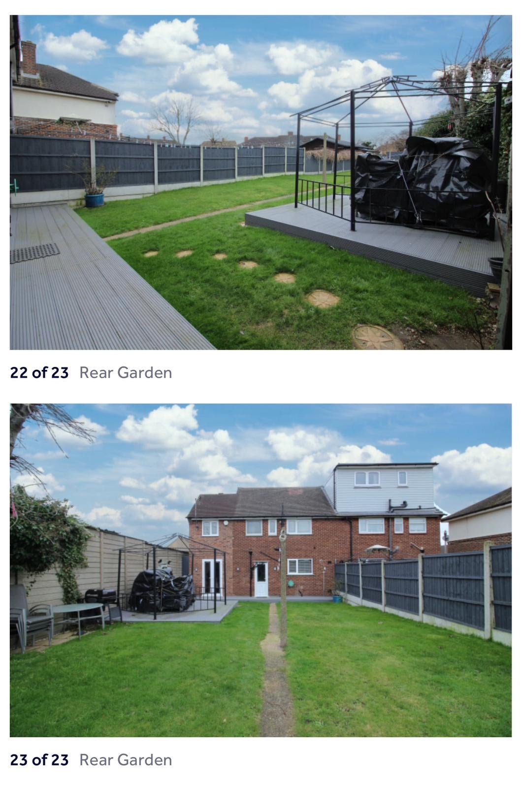 House Ockendon Road in Greater London