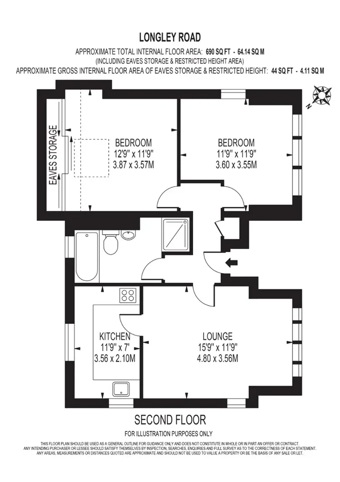 Flat Longley Road in Greater London