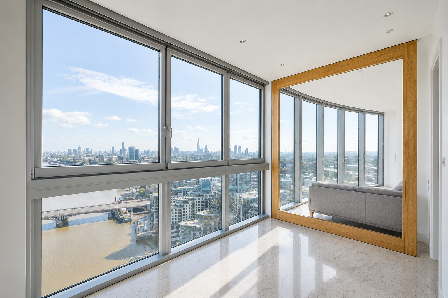 Flat St george wharf in London
