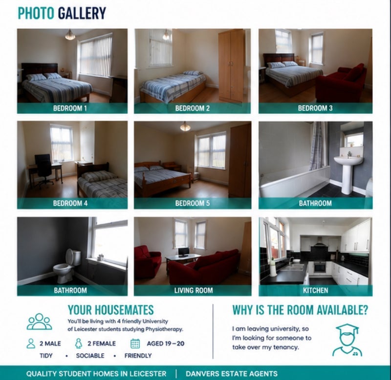 Room Clarendon Street in Leicester