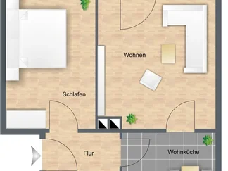 Wohnung Kolbergstraße in Augsburg