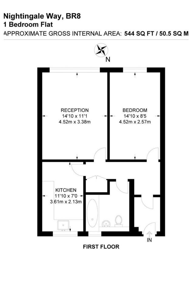 Flat Nightingale Way in Swanley