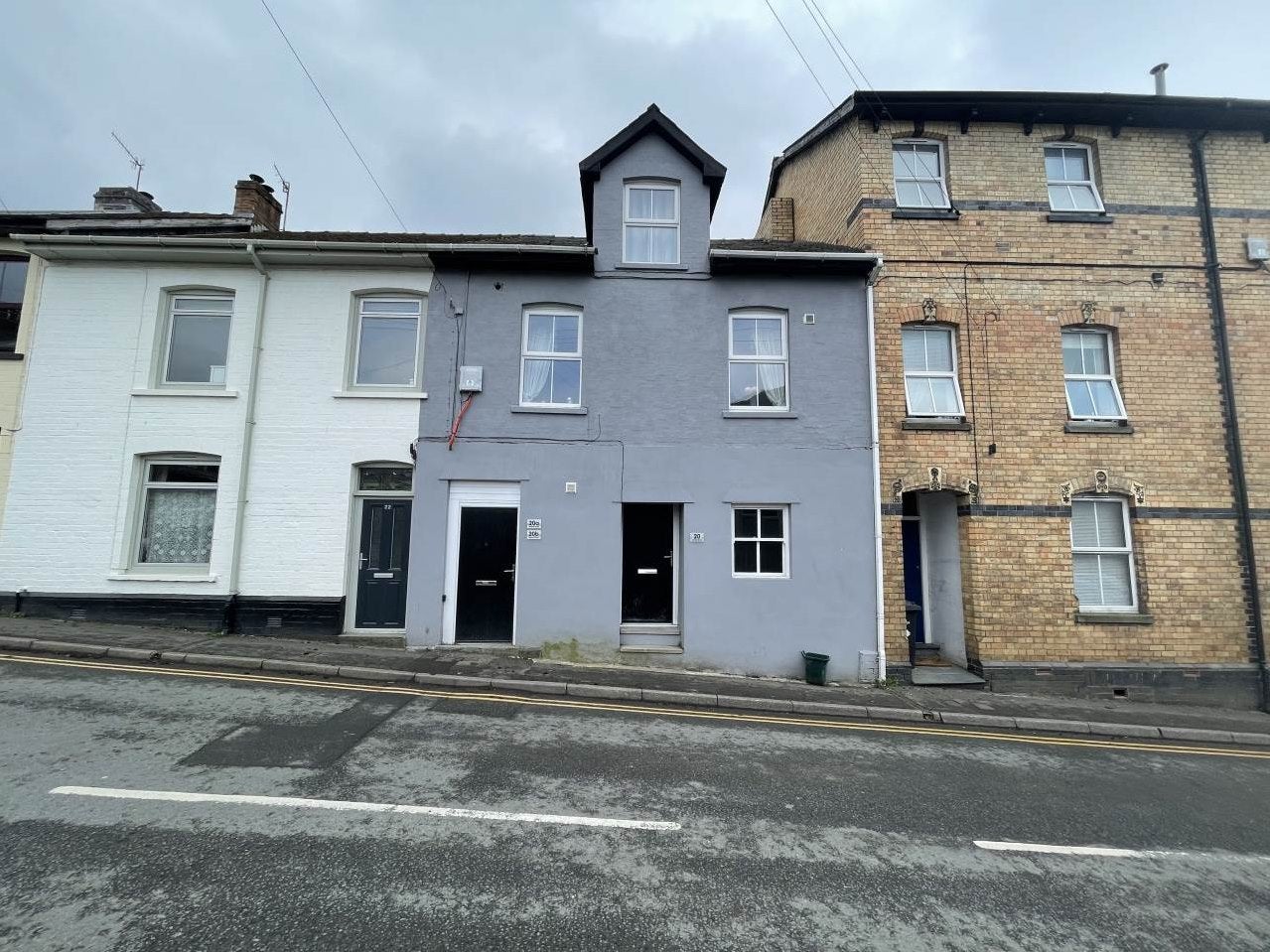 Flat Market Street in Builth Wells
