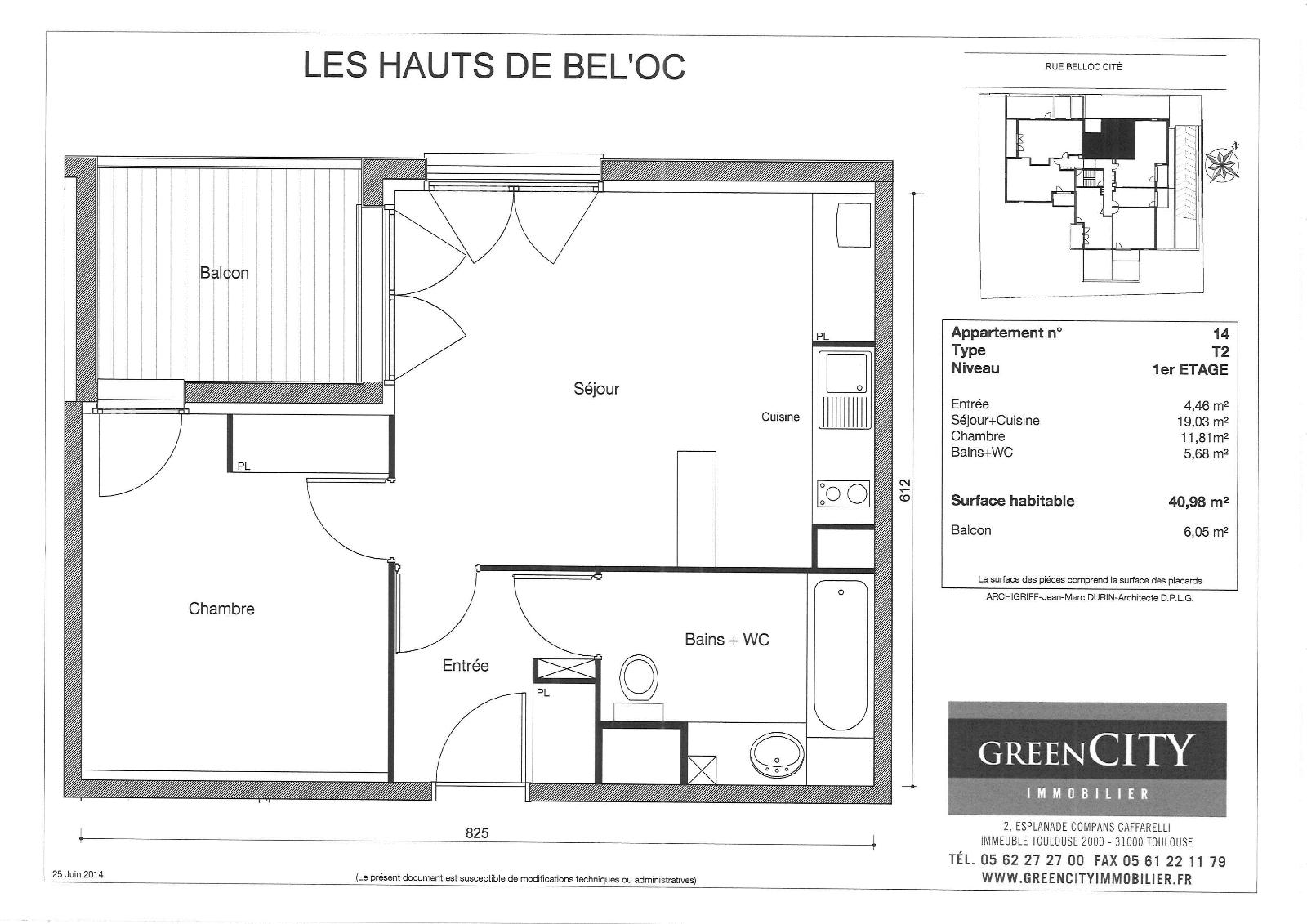 Flat Rue Belloc Cité in Toulouse