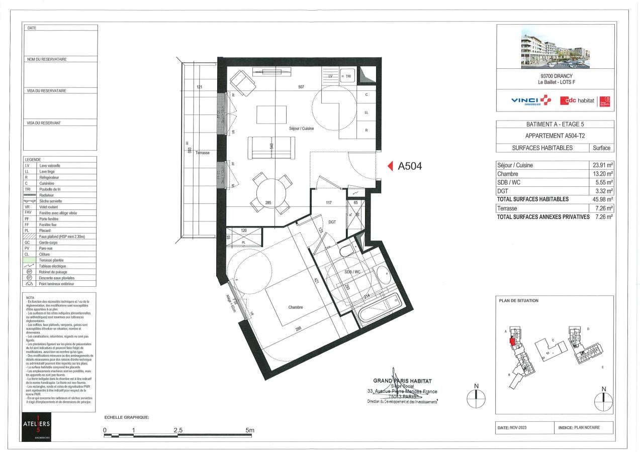 Appartement Avenue Marceau à Drancy