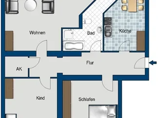Wohnung Große Diesdorfer Straße in Magdeburg