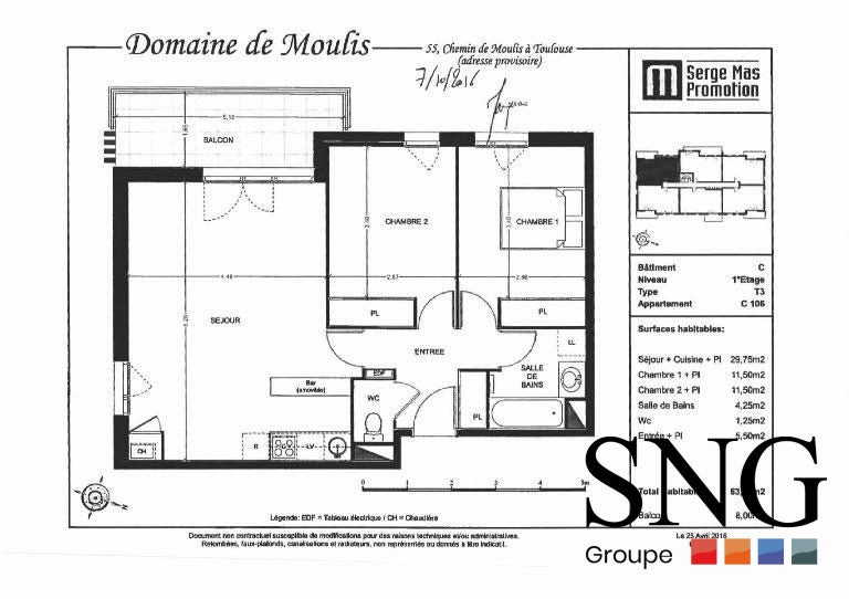 Appartement Chemin de Moulis à Toulouse