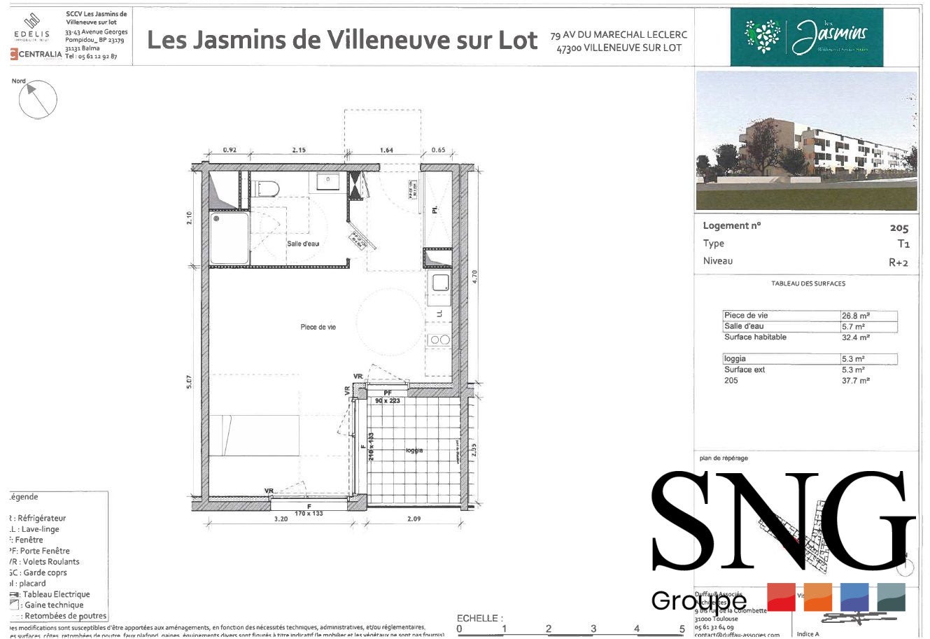 Flat Avenue du Maréchal Leclerc in Villeneuve-sur-Lot