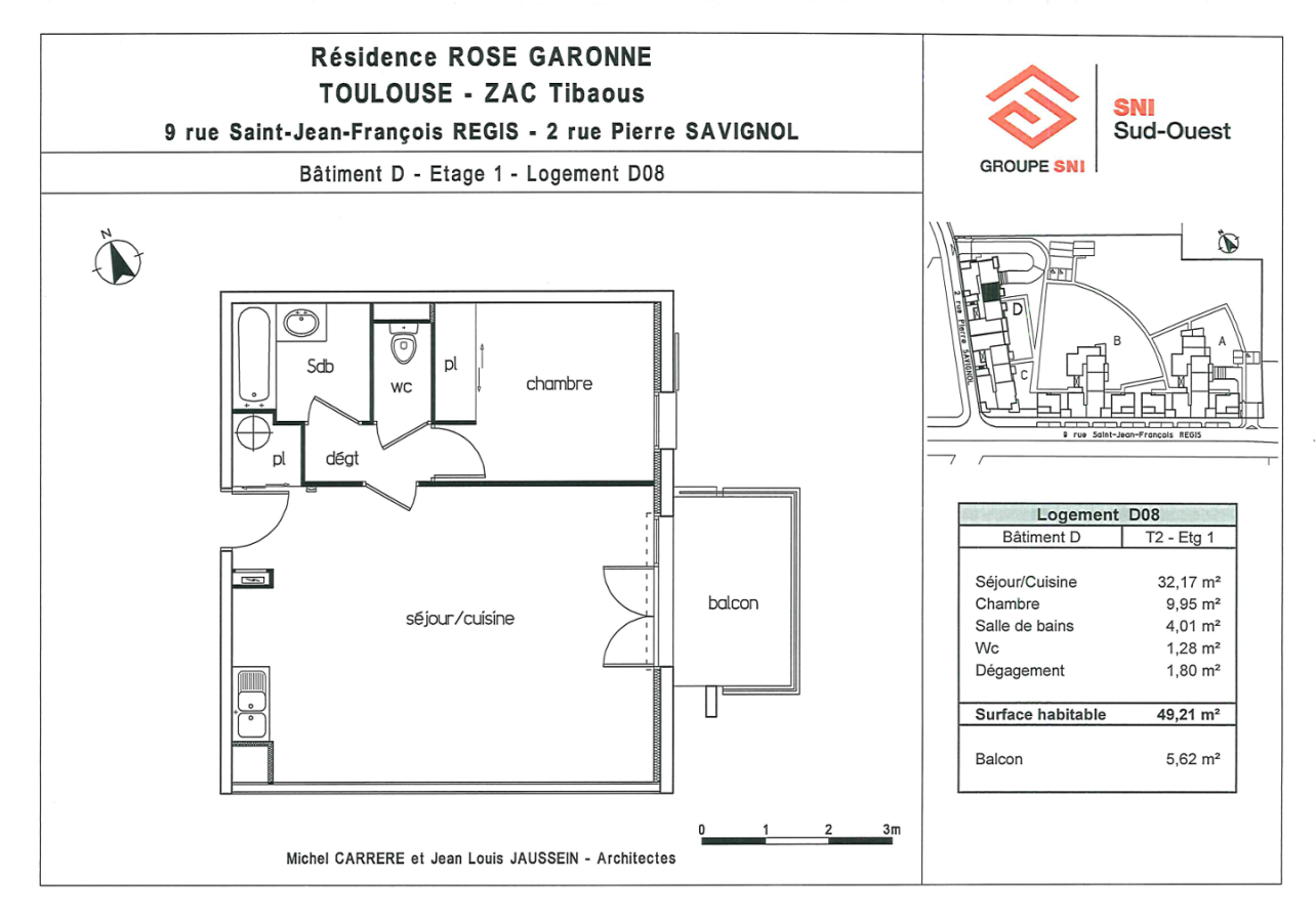 Appartement Rue Saint-Jean-François Régis à Toulouse