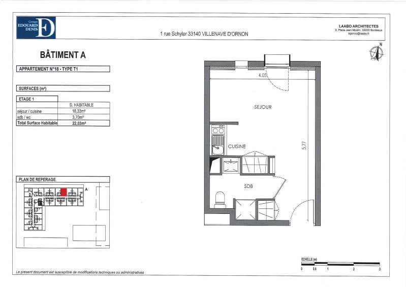 Appartement Rue Schyller à Villenave-d'Ornon