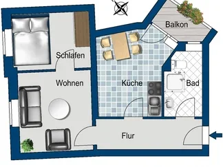 Wohnung Gaußstraße in Magdeburg