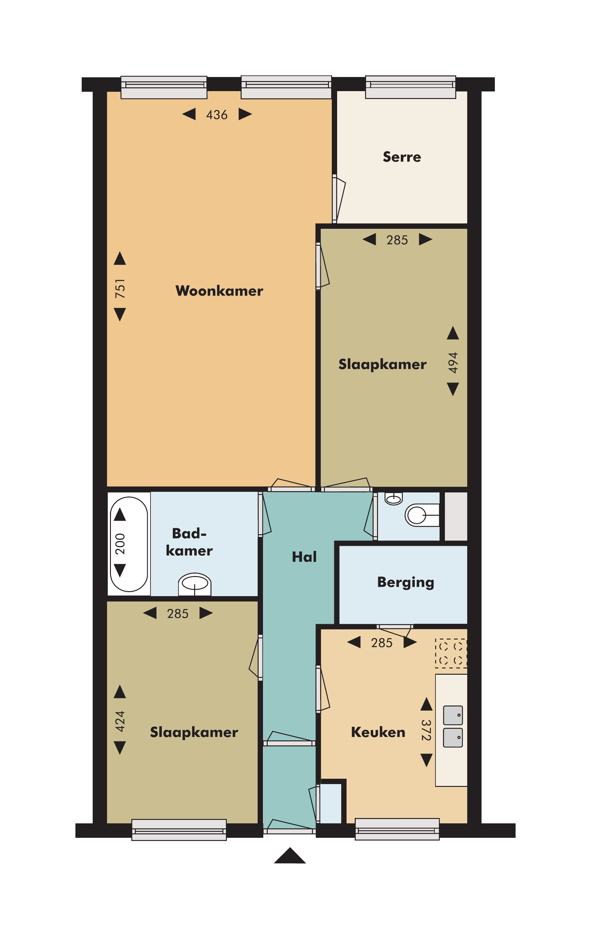 Appartement Bruggensingel-Zuid 15
