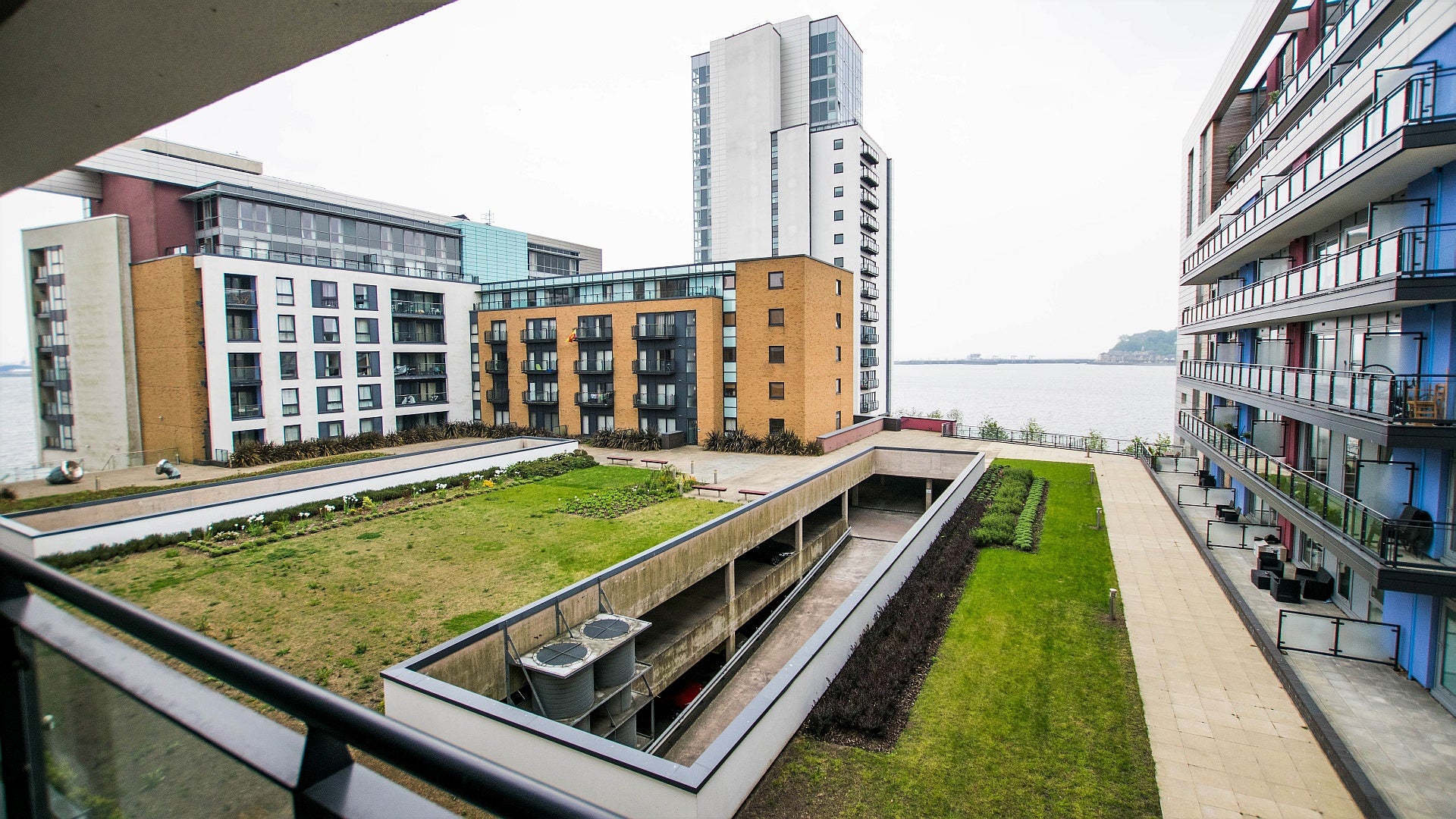 Flat Cardiff Bay Peninsula Boardwalk in Cardiff