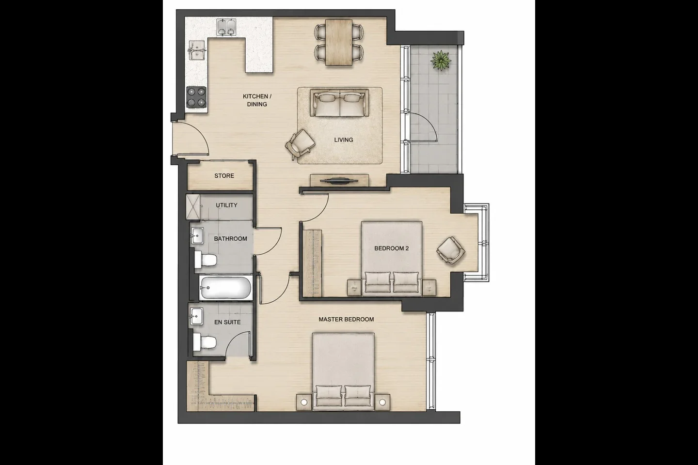 Flat Linver Road in Greater London