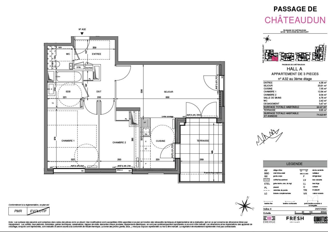 Appartement Rue d'Aguesseau à Boulogne-Billancourt