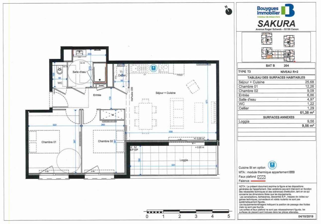 Appartement Avenue Roger Schwob à Cenon