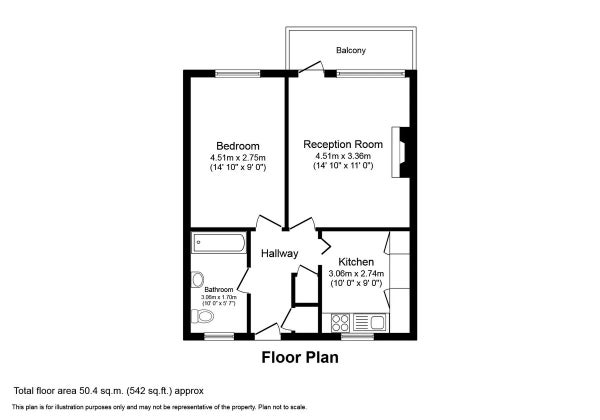 Flat Tiverton Road in London