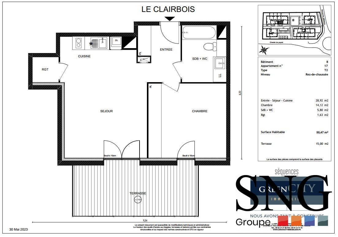 Flat Chemin de Payrol in Cugnaux