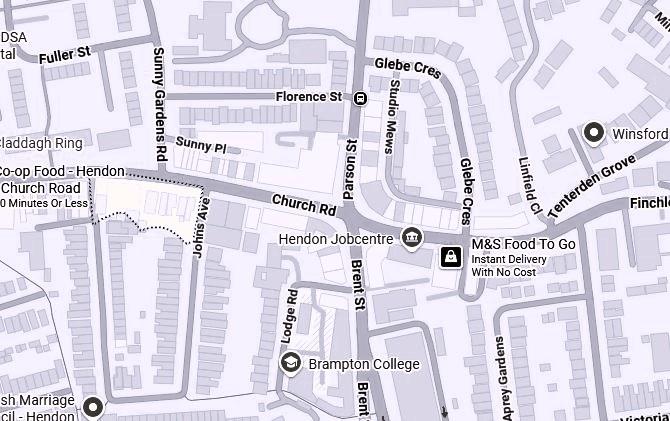 Flat Church Road in Greater London