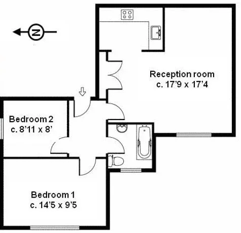 Flat Hollycroft Avenue in Greater London