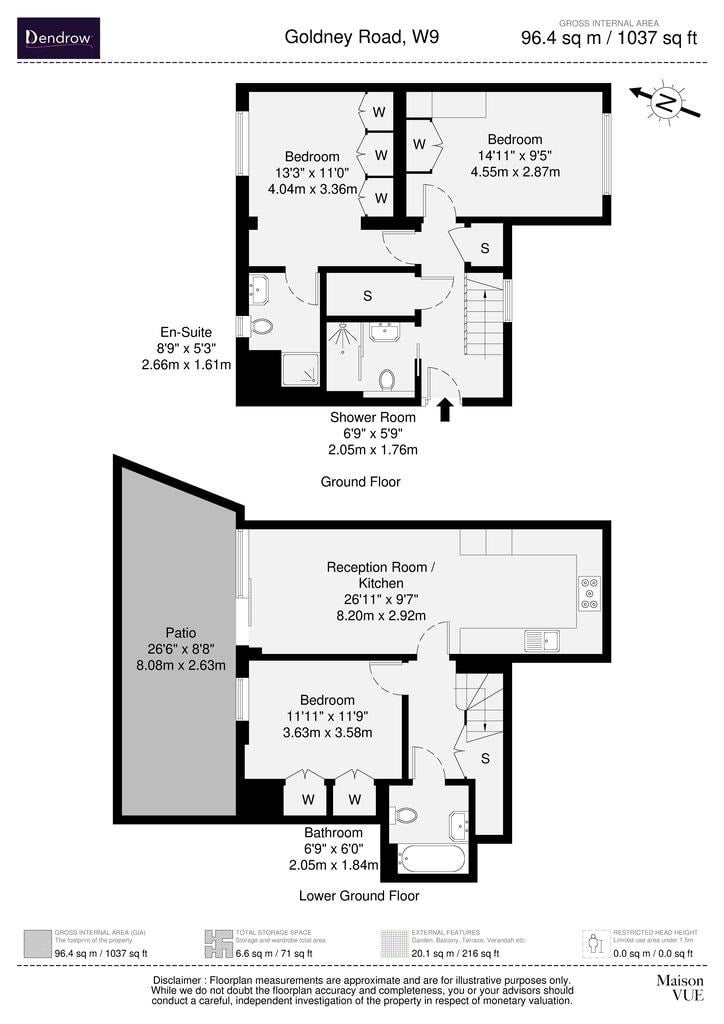 Flat Goldney Road in City of Westminster