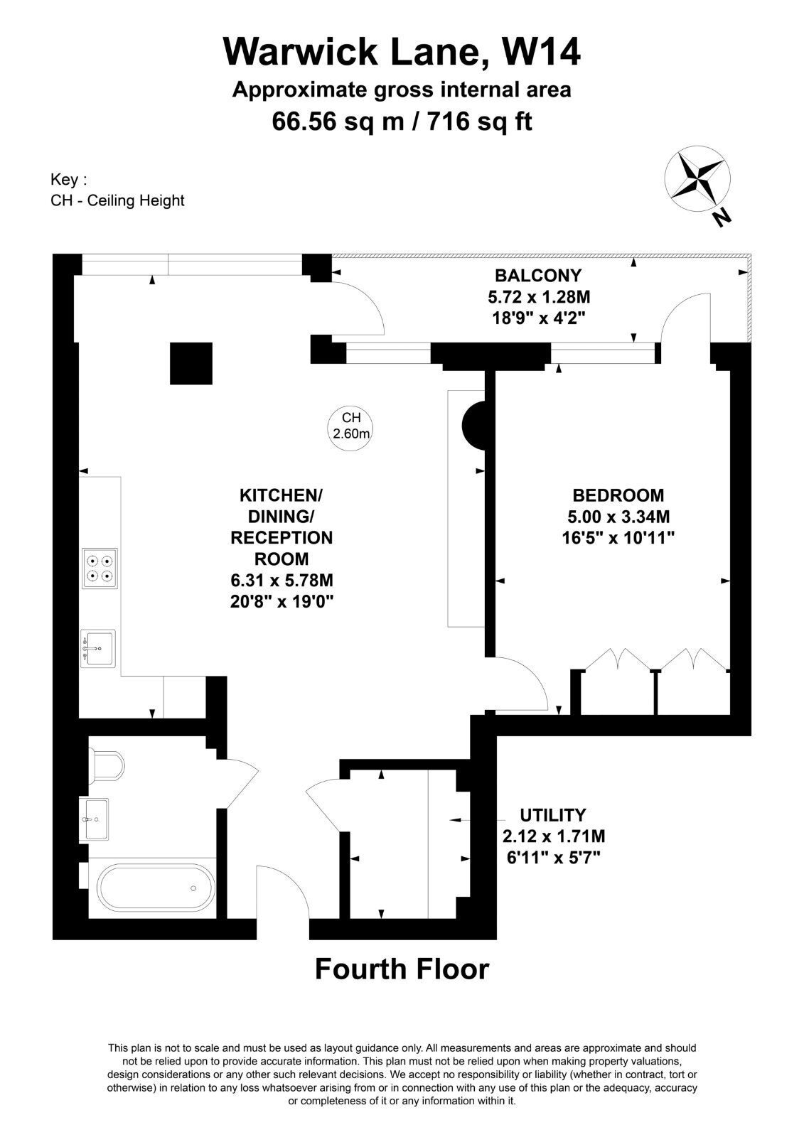 Flat Warwick Lane in Greater London