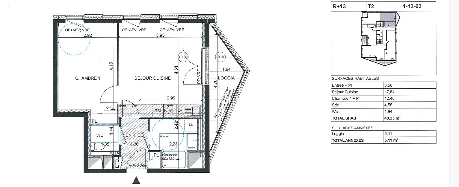 Appartement Rue Alexandre Lefas à Rennes