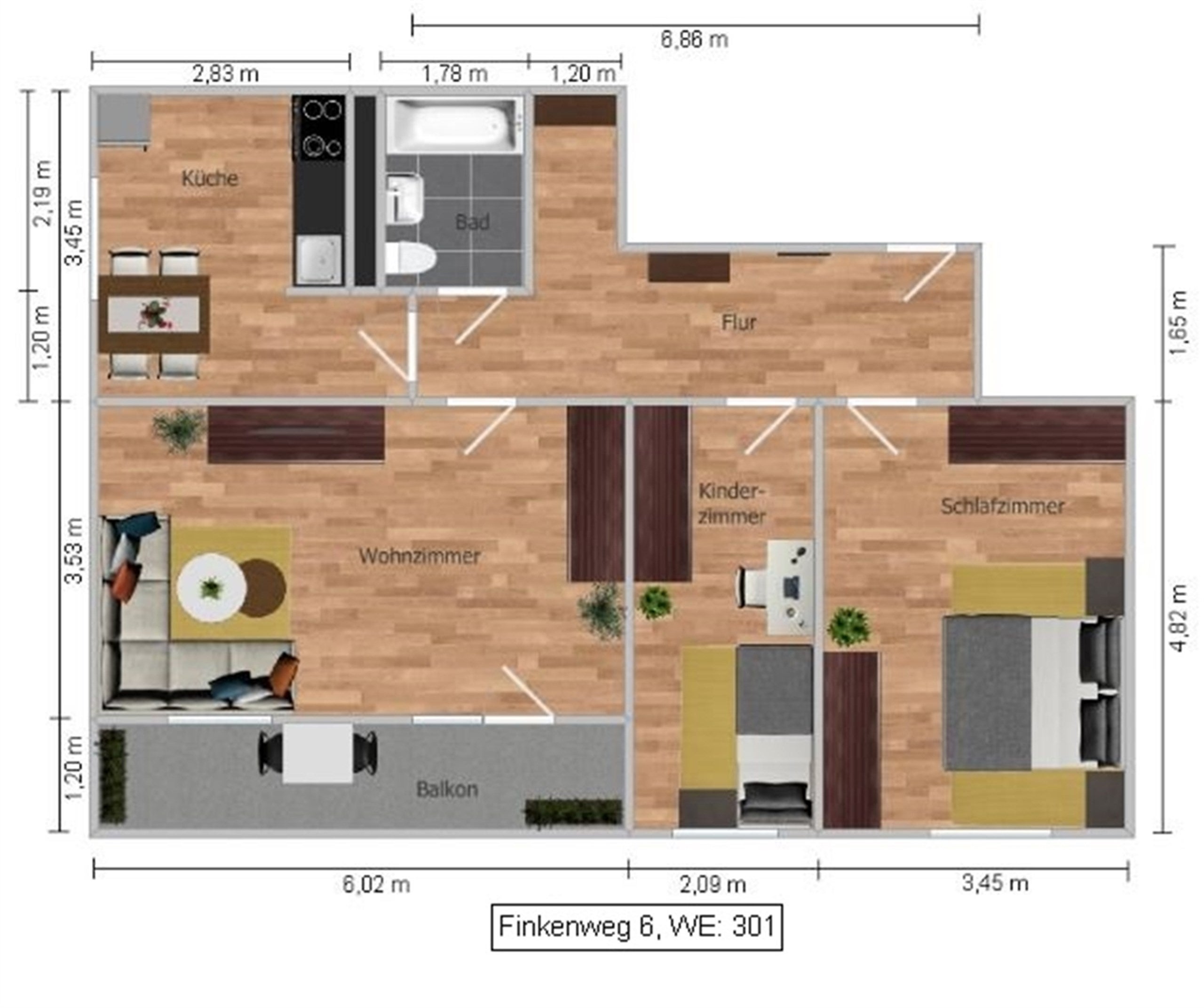 Wohnung Finkenweg in Spremberg