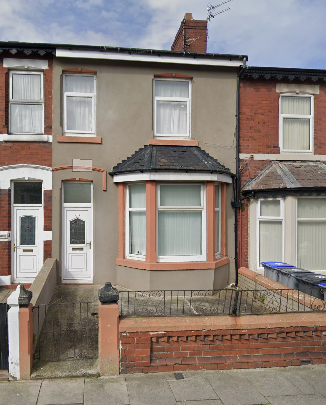 House Cocker Street in Blackpool