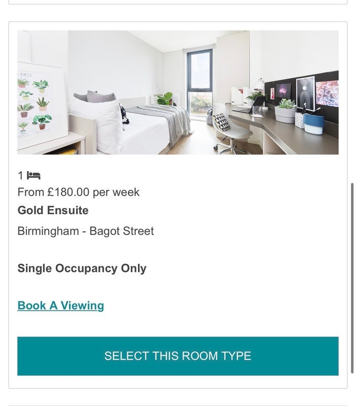 Room Bagot Street in Birmingham