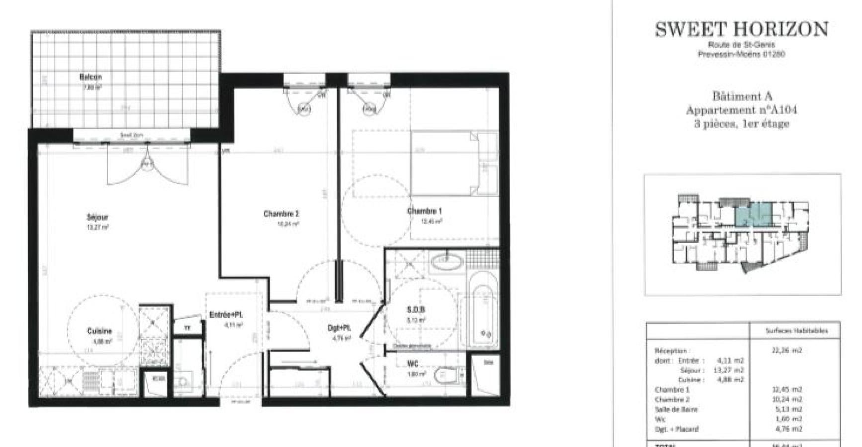 Appartement Route de Saint-Genis à Prévessin