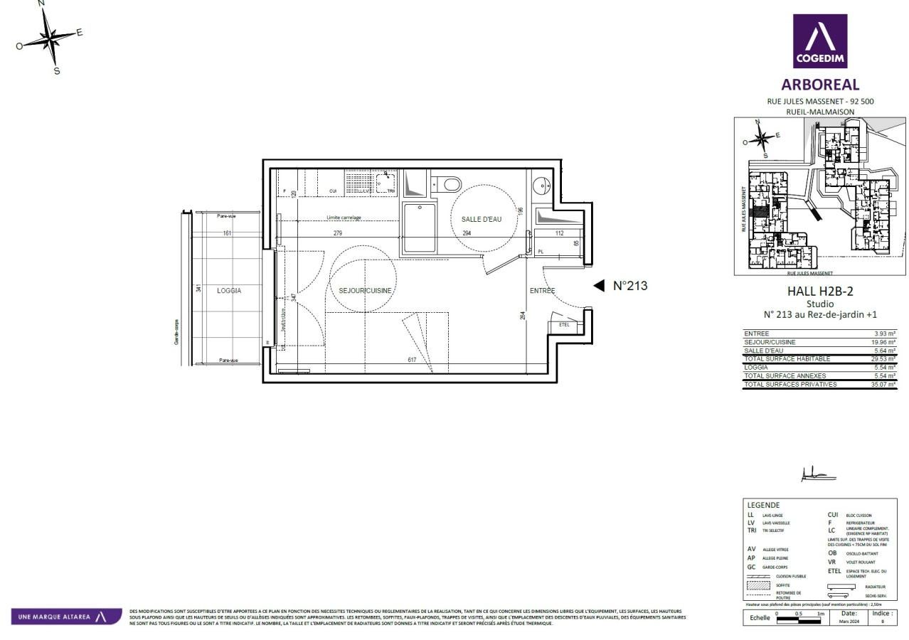 Flat Rue Jules Massenet in Rueil-Malmaison