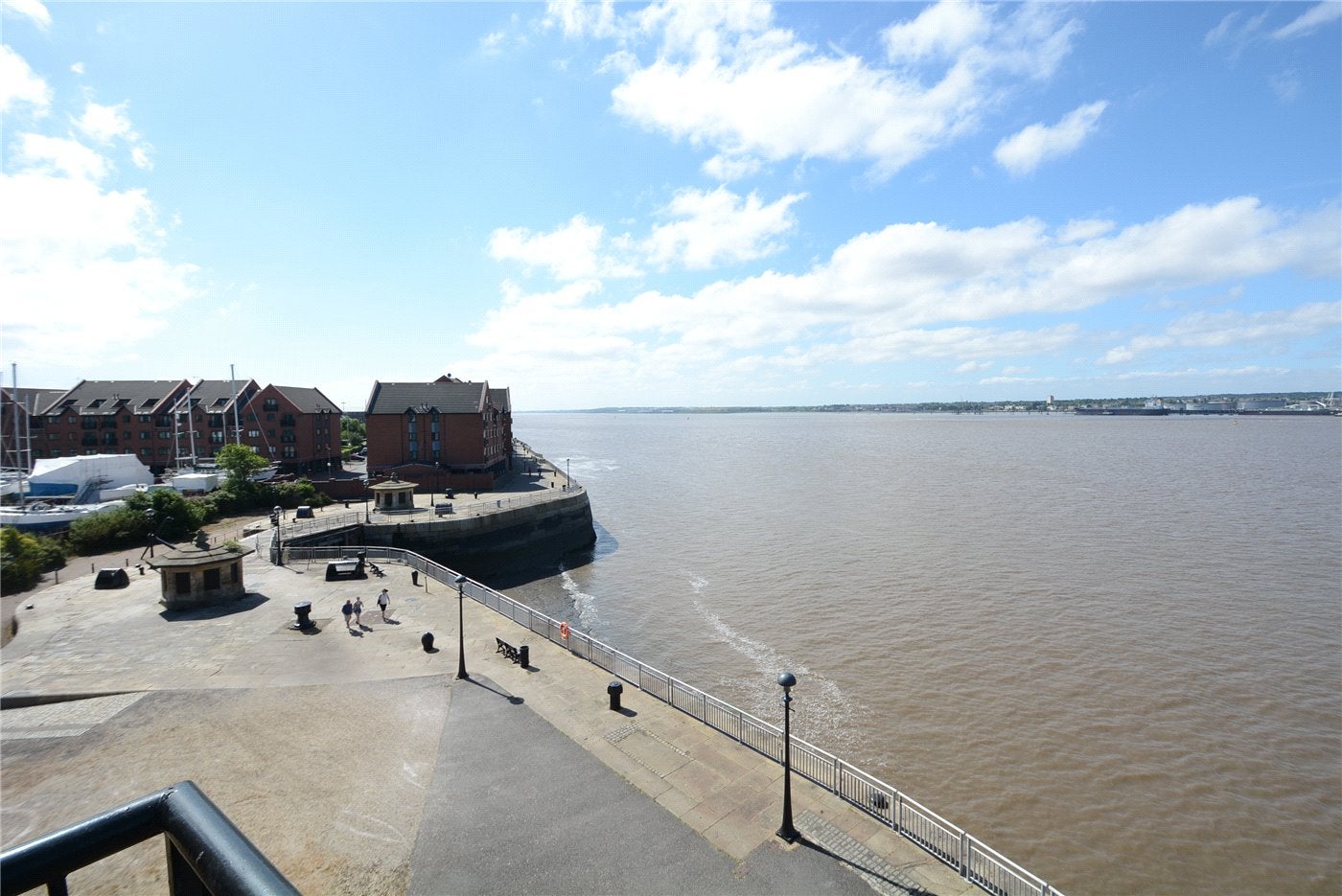 Flat South Ferry Quay in Liverpool