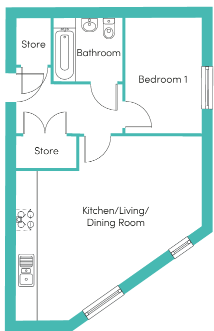 Flat Barnfield Way in Harlow