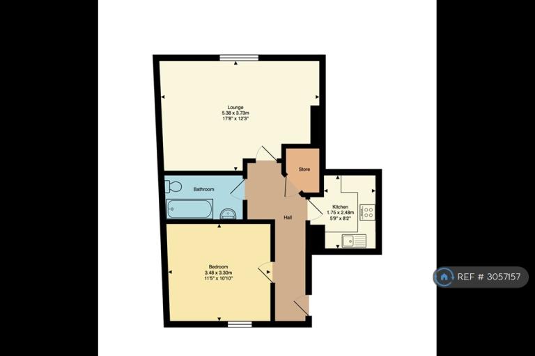 Flat Newton Road in Rushden
