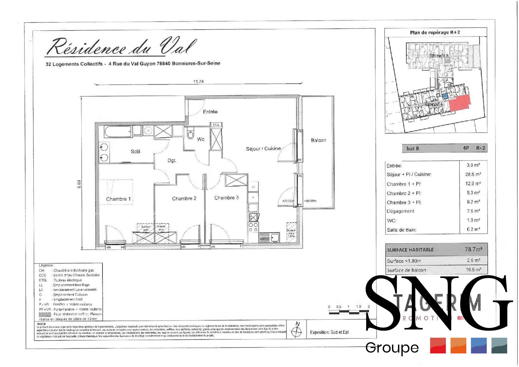 Appartement Rue du Val Guyon à Bonnières-sur-Seine