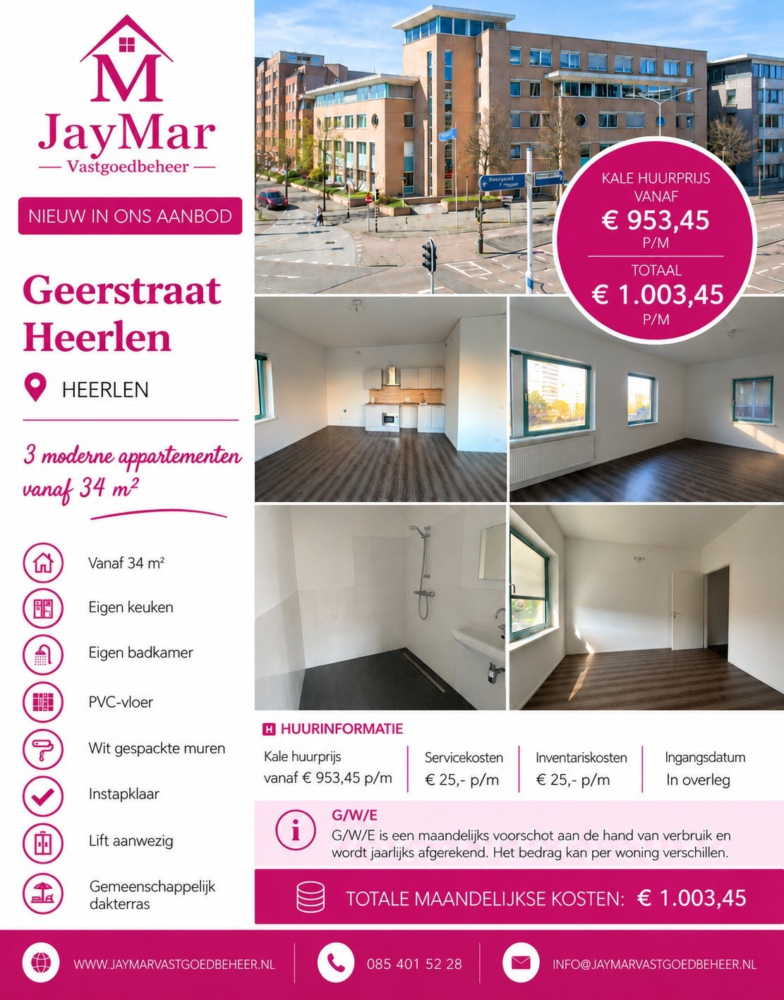 Appartement Geerstraat in Heerlen