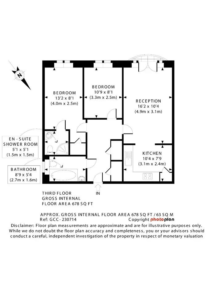 Flat Fairfield Road in Greater London