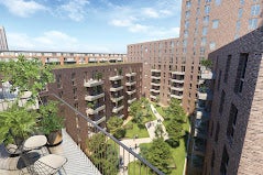 Flat Temple Row in Birmingham