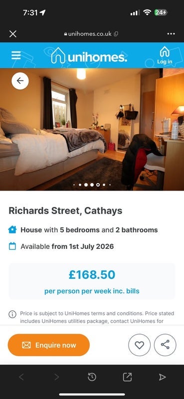 Room Richards Street in Cardiff