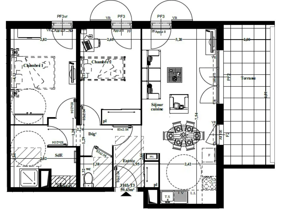 Appartement Rue Paul Vaufrey à Brignoles