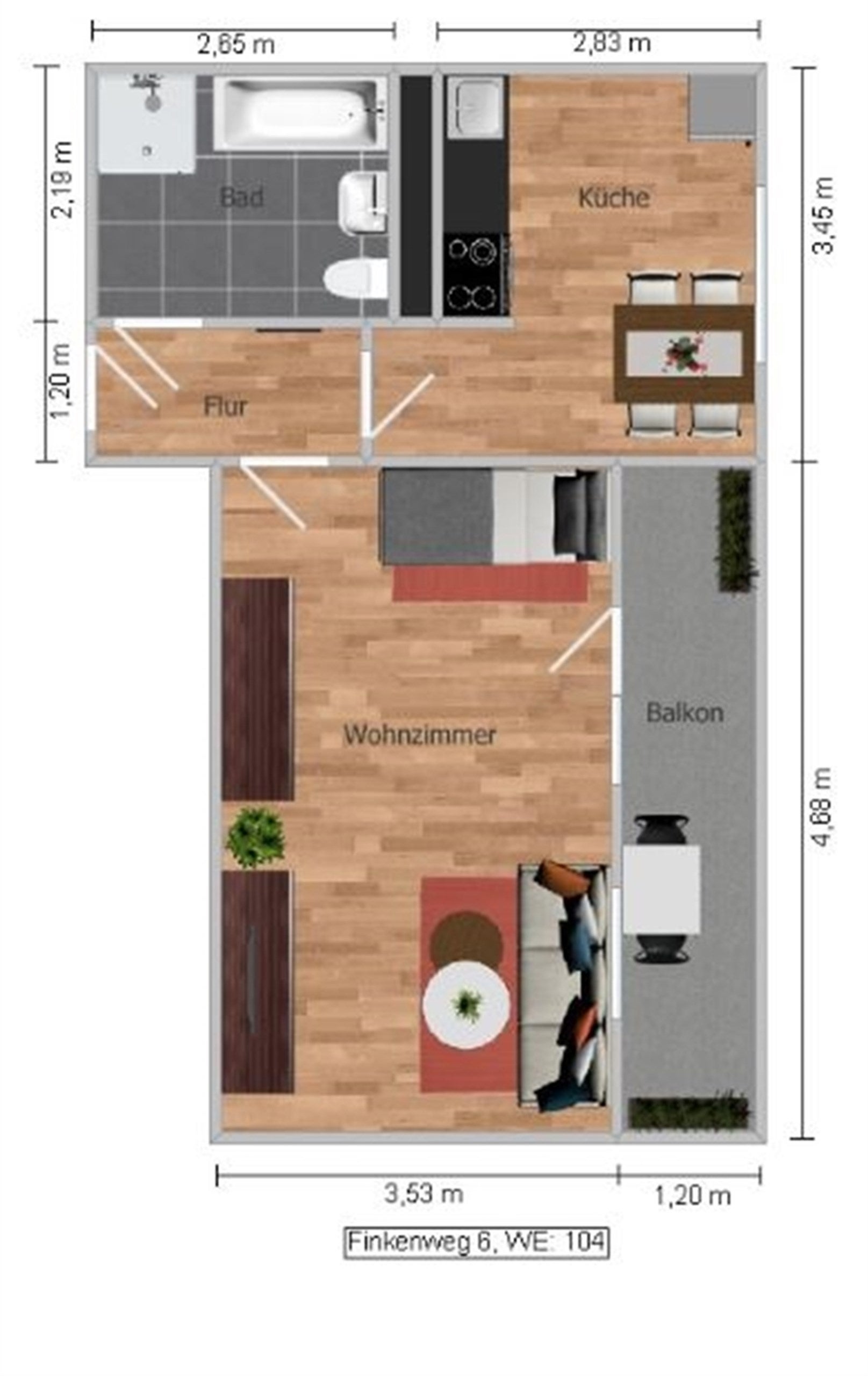 Zimmer Finkenweg in Spremberg