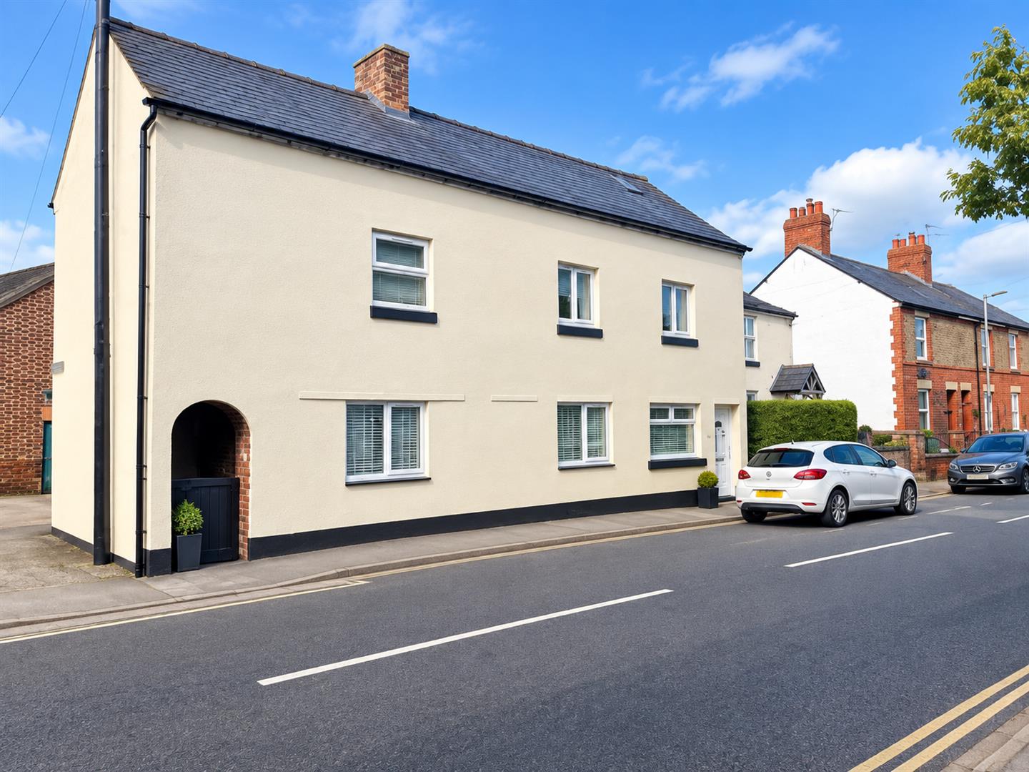 Flat Station Road in Oswestry