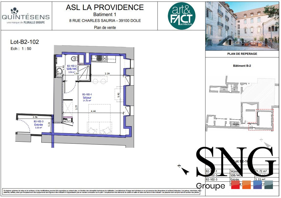 Appartement Rue Charles Sauria à Dole