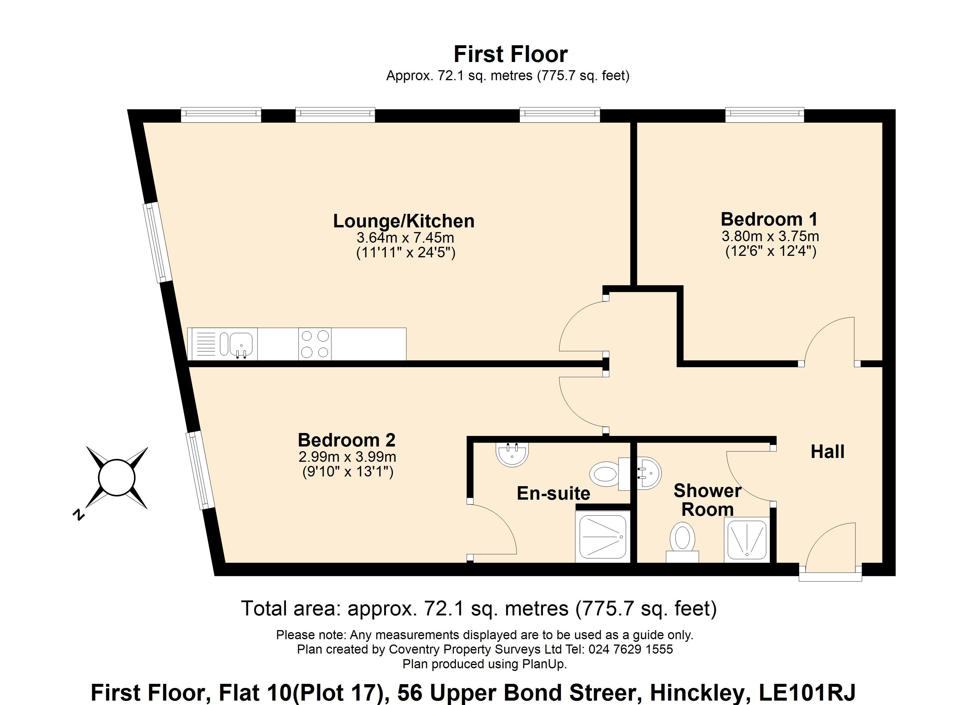 Flat Hinckley Park in Hinckley and Bosworth
