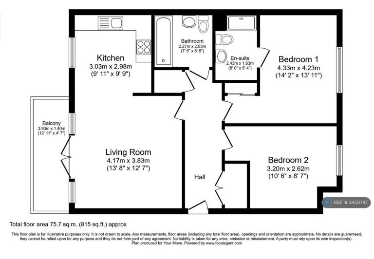 Flat Lawson Road in Dartford