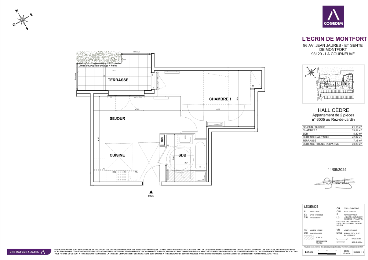 Flat Sente des Pointes in La Courneuve