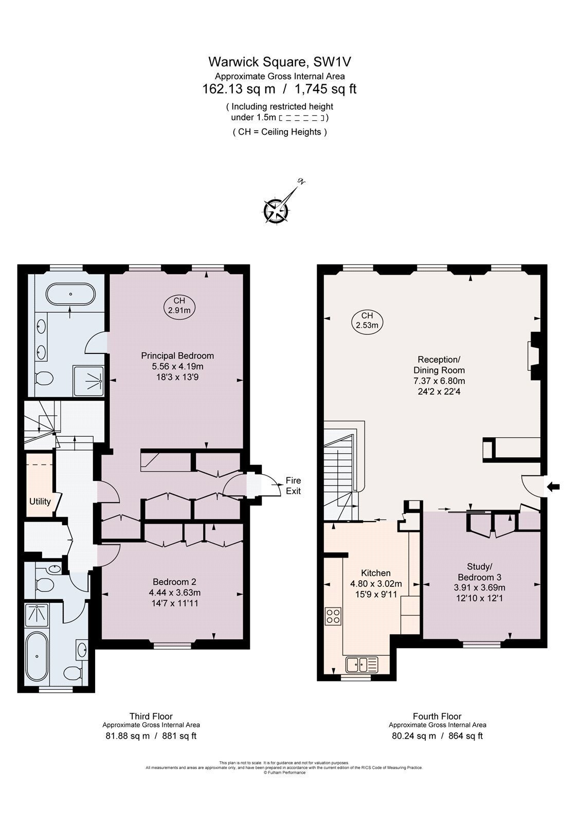 Flat Cambridge Street in City of Westminster