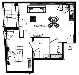 Appartement Square Étienne Huard à Rennes