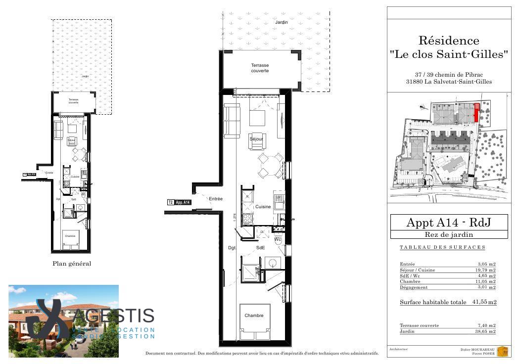 Appartement Rue des Écoles à Plaisance-du-Touch